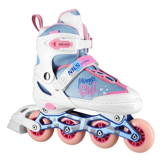 Изображение Skrituļslidas NA18168A IN-LINE SKATES PRINCESS WHITE SIZE S(31-34) NILS EXTREME