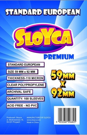 Picture of Sloyca Koszulki Standard European Premium 59x92mm 100szt