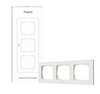 Picture of SMART SWITCH FRAME H2 (3-GANG)/WHITE FE-X02D-W AQARA