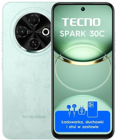Изображение Smartfon Tecno Spark 30C 4/128GB Zielony  (4894947051807)