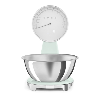 Picture of SMEG ANALOG AND DIGITAL KITCHEN SCALE PASTEL GREEN KSF01PGWW