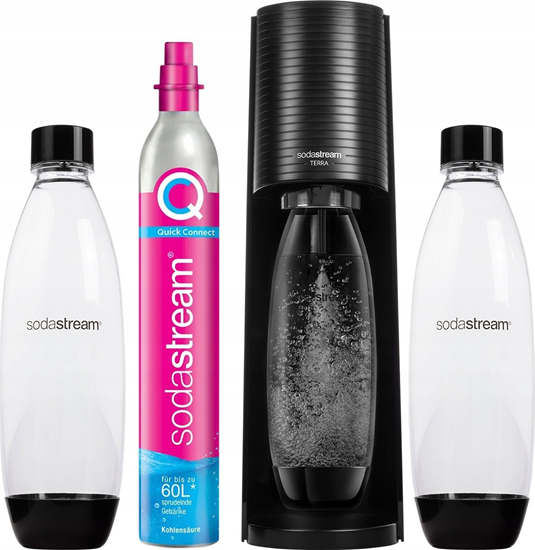 Picture of SodaStream Soda Maker Terra Valuepack QC black Schwarz incl 2 bottles (1012812310)