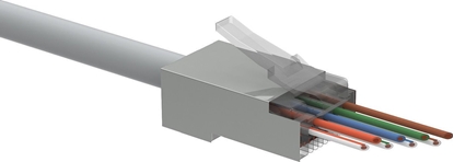 Picture of Solarix Solarix Univerzální EASY konektor RJ45 CAT5E STP 8p8c na drát i licnu / 100 ks SXRJ45-5E-STP-EASY