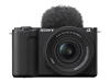 Picture of Sony Mirrorless Vlog Camera | ZV-E10M2KB ZV-E10 II and 16-50mm Lens Kit | Mirrorless Camera body | 27 MP | ISO sensitivity (max) 102400 | Display diagonal 3 " | Video recording | Wi-Fi | Fast Hybrid AF | Magnification 2 x | APS-C type (23.3 x 15.5 mm),