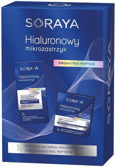 Picture of SORAYA Zestaw prezentowy Hialuronowy Mikrozastrzyk 60+ (Krem regenerujcy + Krem przeciwzmarszczkowy pod oczy)