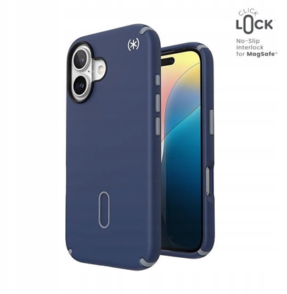 Attēls no Speck Speck Presidio2 Pro ClickLock & MagSafe - Etui iPhone 16 (Coastal Blue / Dust Grey / White)