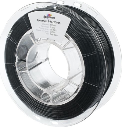 Attēls no Spectrum Filament S-Flex 98A 1.75mm Deep black 0.25kg