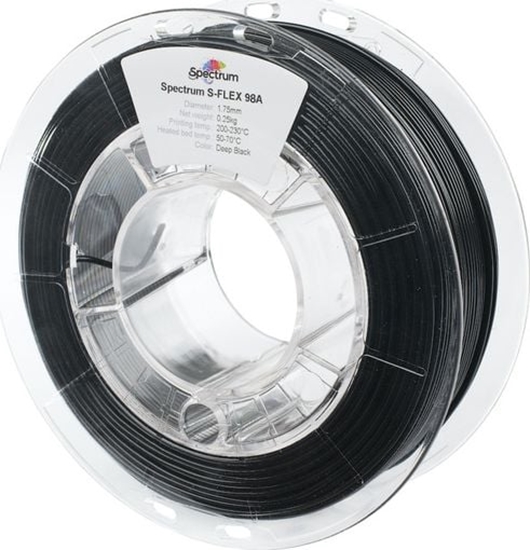 Picture of Spectrum Filament S-Flex 98A 1.75mm Deep black 0.25kg