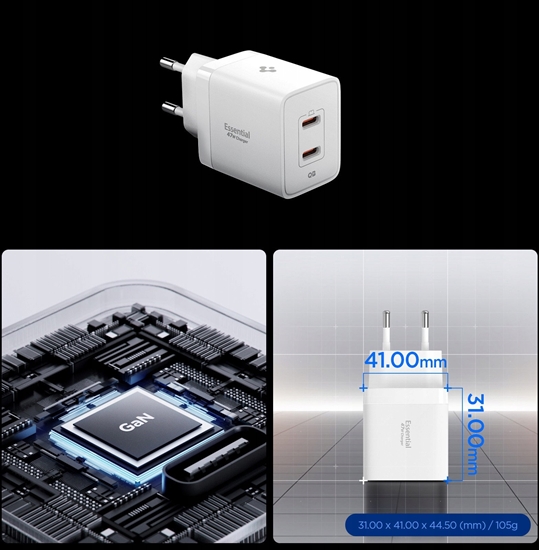 Picture of Spigen Essential 47W Wall Charger EE472EU, white