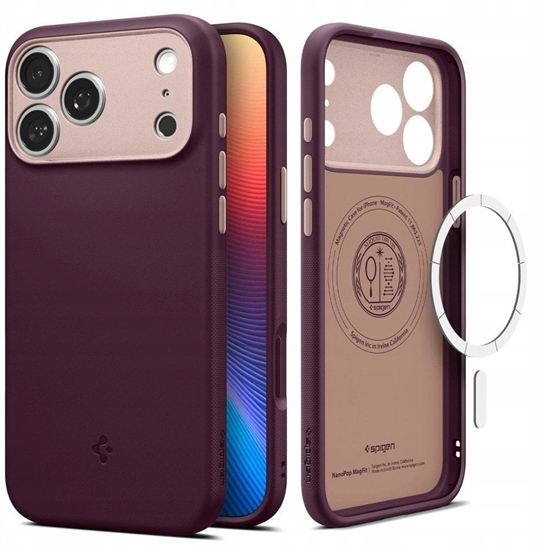 Picture of SPIGEN NANO POP MAG MAGSAFE IPHONE 17 PRO MAX BURGUNDY BEAN