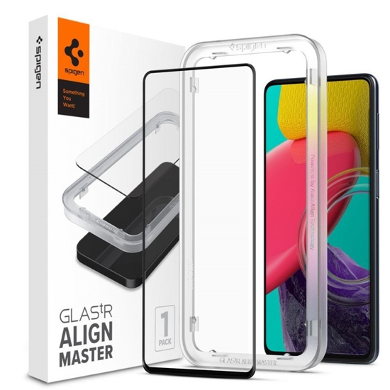 Picture of TEMPERED GLASS Spigen ALM GLASS FC GALAXY M53 5G B