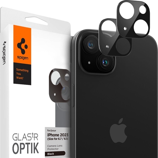 Picture of Spigen Spigen Glass tR Optik 2 Pack, black - iPhone 15/15 Plus/14/14 Plus