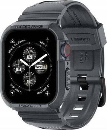 Изображение Spigen SPIGEN RUGGED ARMOR PRO APPLE WATCH 4 / 5 / 6 / 7 / 8 / 9 / SE (44 / 45 MM) DARK GREY