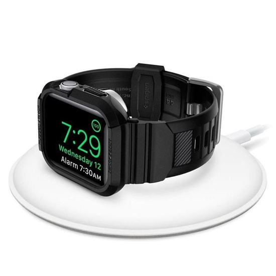 Изображение Spigen Spigen Rugged Armor Pro Case with Strap for Apple Watch 4 / 5 / 6 / 7 / 8 / SE (44/45 mm) - Black