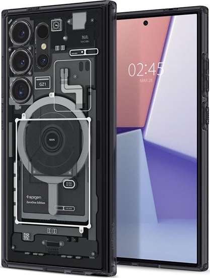 Изображение Spigen Spigen Ultra Hybrid OneTap Metal Ring MagSafe, zero one - Samsung Galaxy S24 Ultra