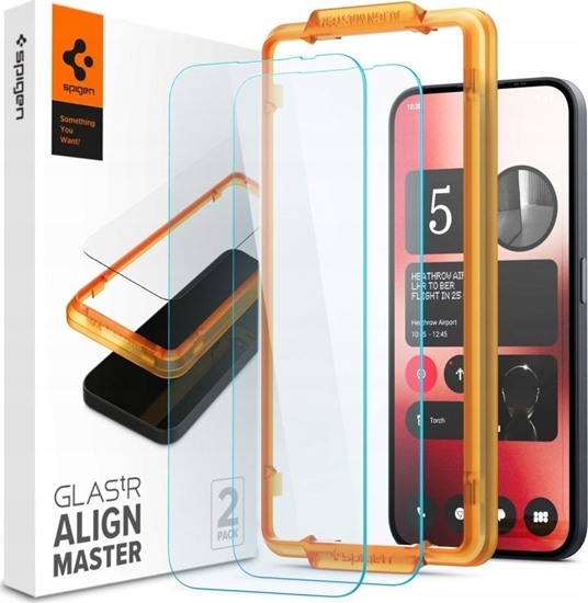 Picture of Spigen SZKO HARTOWANE SPIGEN ALM GLAS.TR 2-PACK NOTHING PHONE 2A CLEAR