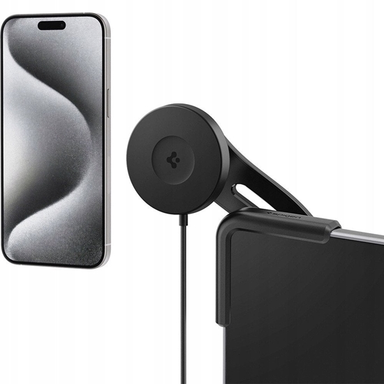 Изображение Spigen Tesla TapLock MagSafe Car Mount Charger, black - Wireless / Screen