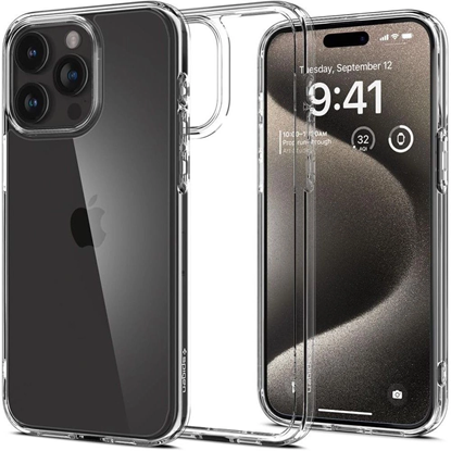 Attēls no Spigen ULTRA HYBRID IPHONE 15 PRO CRYSTAL CLEAR