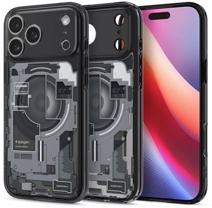 Изображение Spigen Ultra Hybrid Mag MagSafe - Etui do iPhone 17 Pro Max (Zero One Black)