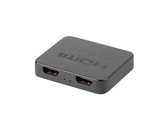 Picture of Splitter video HDMI- 2x HDMI 4K + port USB-C czarny 