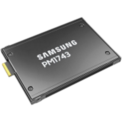 Изображение SSD|SAMSUNG|SSD series PM1743|7.68TB|PCIe Gen5|NVMe|NAND flash technology TLC|Write speed 6000 MBytes/sec|Read speed 7500 MBytes/sec|Form Factor 2,5"|MTBF 25000000 hours|MZWLO7T6HBLA-00A07