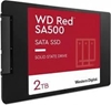 Picture of SSD|WESTERN DIGITAL|Red SA500|2TB|SATA 3.0|Write speed 520 MBytes/sec|Read speed 560 MBytes/sec|2,5"|TBW 500 TB|MTBF 1750000 hours|WDS200T2R0A