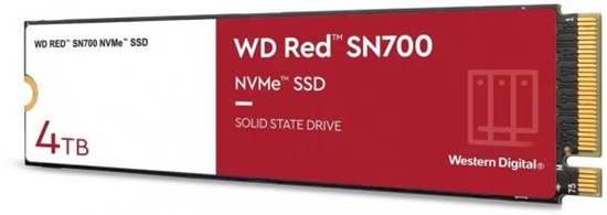 Picture of SSD|WESTERN DIGITAL|Red SN700|4TB|M.2|NVMe|Write speed 3100 MBytes/sec|Read speed 3400 MBytes/sec|TBW 5100 TB|WDS400T1R0C