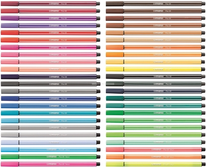 Attēls no Stabilo Arty Pen 68 penal rollersæt med 25 farver