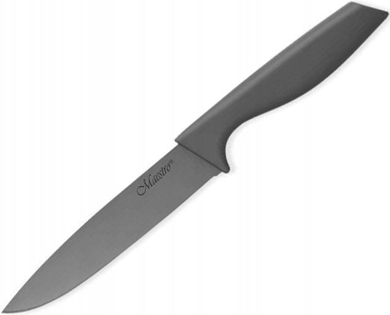 Изображение STALOWY NÓ UNIWERSALNY 12.5CM Z POWOK CERAMICZN NIEPRZYWIERAJC POJEDYNCZY MAESTRO MR-1434