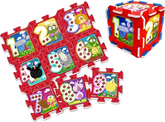 Изображение Stamp Puzzle piankowe mata Zwierztka Cyferki ZA3147