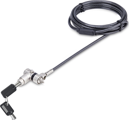Изображение StarTech StarTech UNIVK-LAPTOP-LOCK zapicie do kabli Czarny, Srebrny 2 m