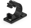 Picture of StarTech.com 100 Selbstklebende Kabelklemmen Mittel - PC Kabelmanagement/Kabelhalterung - Kabel Organisator - Netzwerk/USB/Ethernet Kabelclips - Nylonklemme UL/94V-2 Brandklasse - Schwarz (CBMCC2) - Kabelklammer - Schwarz - TAA-konform (Packung mit 1