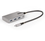 Attēls no StarTech.com 4-Port USB-C Hub with USB-C DP Alt Mode Video Output 4K 60Hz, 3x USB-A, 1x USB-C, 100W Power Delivery Pass-Through, USB 3.2 Gen 2 (10Gbps), Portable USB Type-C to USB Type-A/C - 1ft (30cm) Host Cable (HB31C3A1CDPPD3) - Hub - 1 x USB-C +