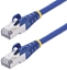 Attēls no StarTech.com 50cm Blue CAT8 Ethernet Cable, Snagless, S/FTP, 25G/40G - Patch-Kabel - RJ-45 (M) zu RJ-45 (M) - 50 cm - 5.6 mm - S/FTP - 50 Mikrometer - CAT 5/5e/6/6a/8 - IEEE 802.3bt/IEEE 802.3ba - halogenfrei, passiv, ohne Haken - Blau