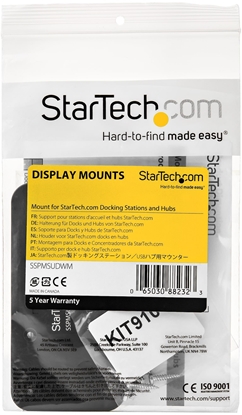 Attēls no STARTECH.COM Dockingstation Halterung - Fr kompatible StarTech.com Hubs und Docks - Wand- oder Unter-Tisch-Befestigung - Stahl