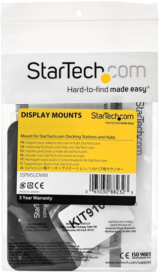 Picture of STARTECH.COM Dockingstation Halterung - Fr kompatible StarTech.com Hubs und Docks - Wand- oder Unter-Tisch-Befestigung - Stahl