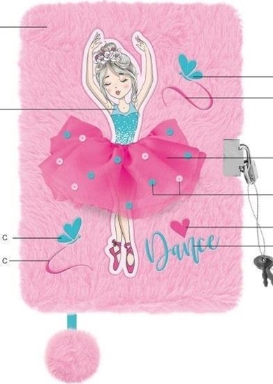 Picture of St-Majewski Pamitnik z kódk 3D wochacz A5 96k Ballerina