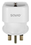 Attēls no Strāvas adapteris SAVIO Travel adapter EU socket – UK plug