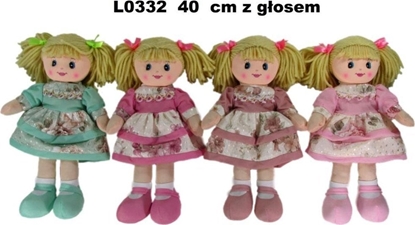 Attēls no Sun-Day Lalka szmacianka 4 wzory 40 cm 156723 mix cena za 1 szt
