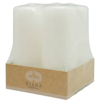 Изображение Svece stabs 4x10cm balta 4gab.