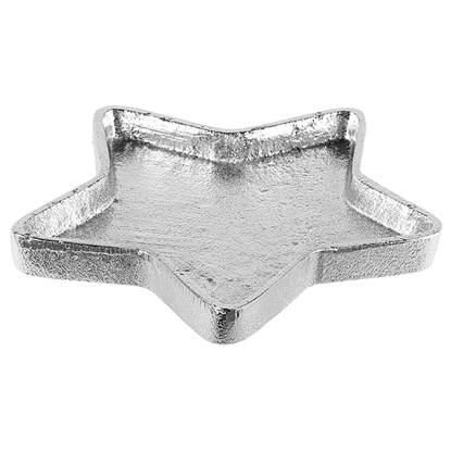 Изображение Svečturis -paliktnis 4Living Zvaigzne sudraba 13.5cm