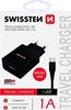 Изображение Swissten Travel Charger Smart IC USB 1A + Data Cable USB / Micro USB 1.2m