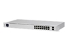 Picture of Switch|UBIQUITI|USW-16-POE|Type L2|Desktop/pedestal|Rack|16x10Base-T / 100Base-TX / 1000Base-T|2xSFP|PoE ports 16|PoE+ ports 8|18 Watts|USW-16-POE