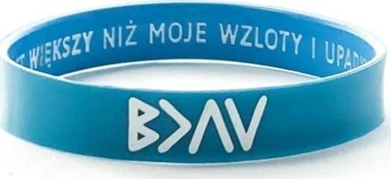 Picture of Szaron Opaska silikonowa - Bóg jest wikszy - turkus