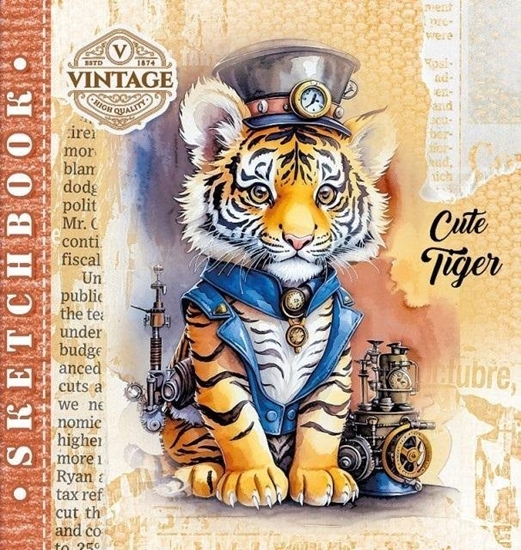 Picture of Szkicownik 200x200/36K 100g/m2 tygrysek FRESH