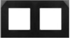 Picture of Szklana ramka podwójna MCE729B Czarna