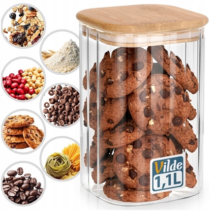 Attēls no SZKLANY POJEMNIK KUCHENNY NA PRODUKTY SYPKIE 1,1L 229250