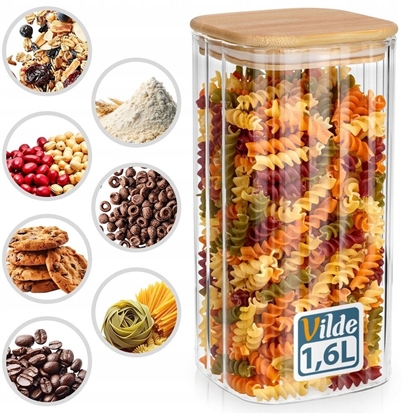Picture of SZKLANY POJEMNIK KUCHENNY NA PRODUKTY SYPKIE 1,6L 229249