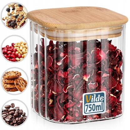 Picture of SZKLANY POJEMNIK KUCHENNY NA PRODUKTY SYPKIE 750ml 229251