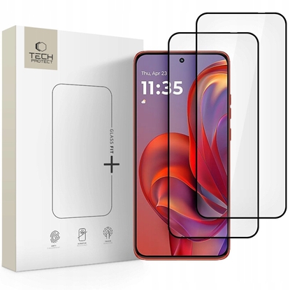 Picture of Szko hartowane Tech-Protect Glass Fit+ do Motorola Edge 50 Neo / 60 Neo Black [2 PACK]